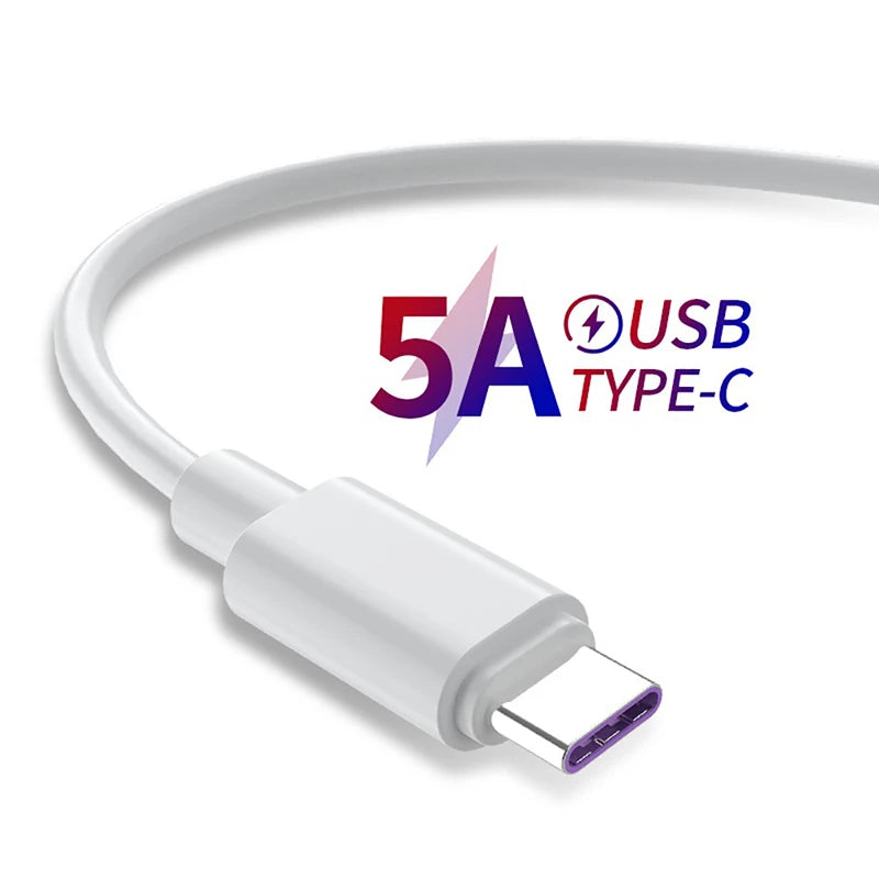 5A Fast Charging Cable USB C Charger Wire