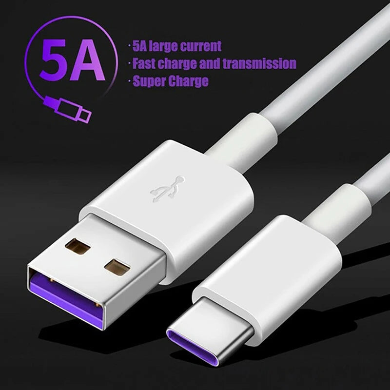 5A Fast Charging Cable USB C Charger Wire