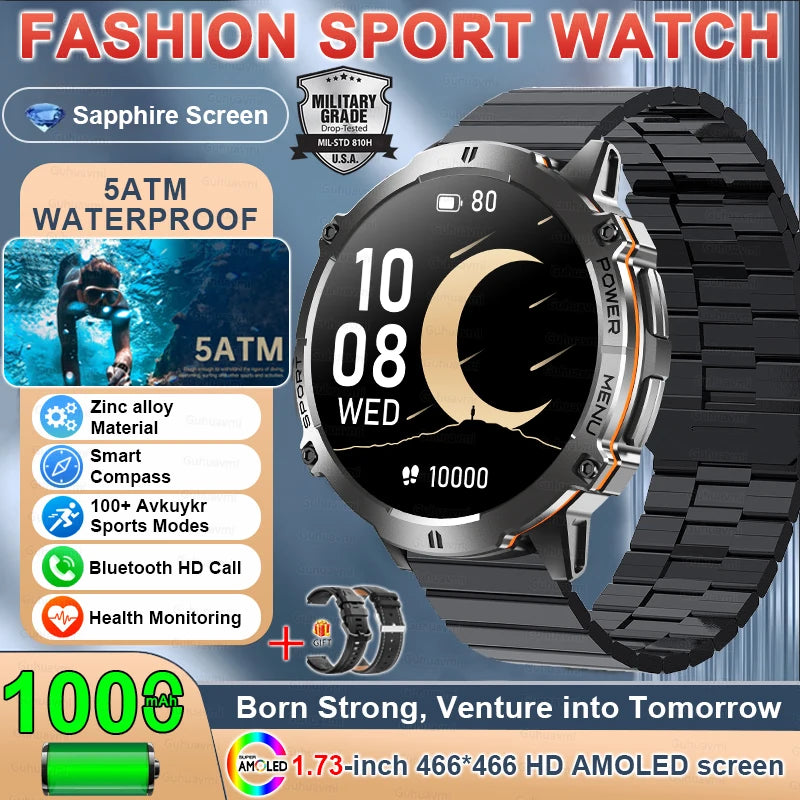 Rugged Xiaomi Smartwatch with GPS & Compass