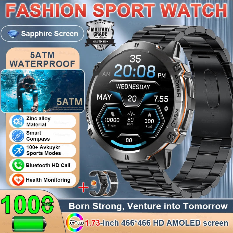 Rugged Xiaomi Smartwatch with GPS & Compass