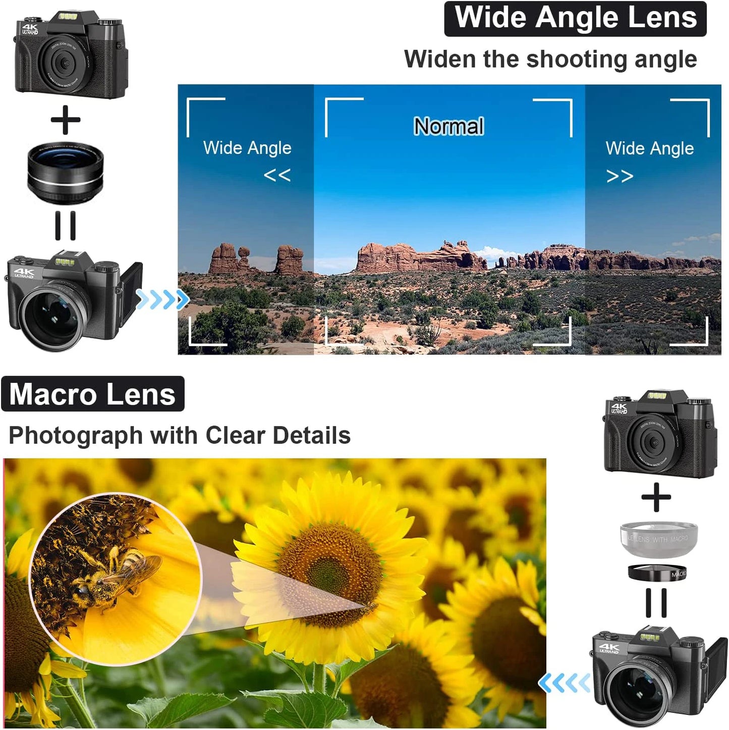 48MP 4K Vlog Cam with WiFi & 16X Zoom