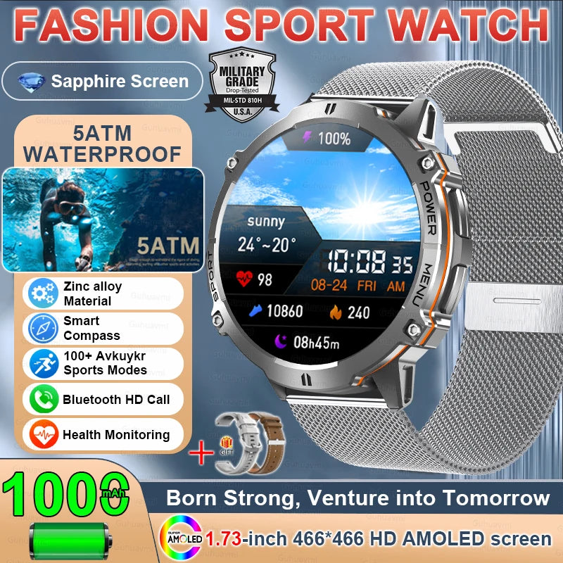 Rugged Xiaomi Smartwatch with GPS & Compass