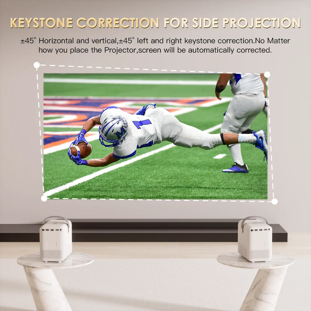 Portable Android Projector with 800 ANSI & 1080P Support