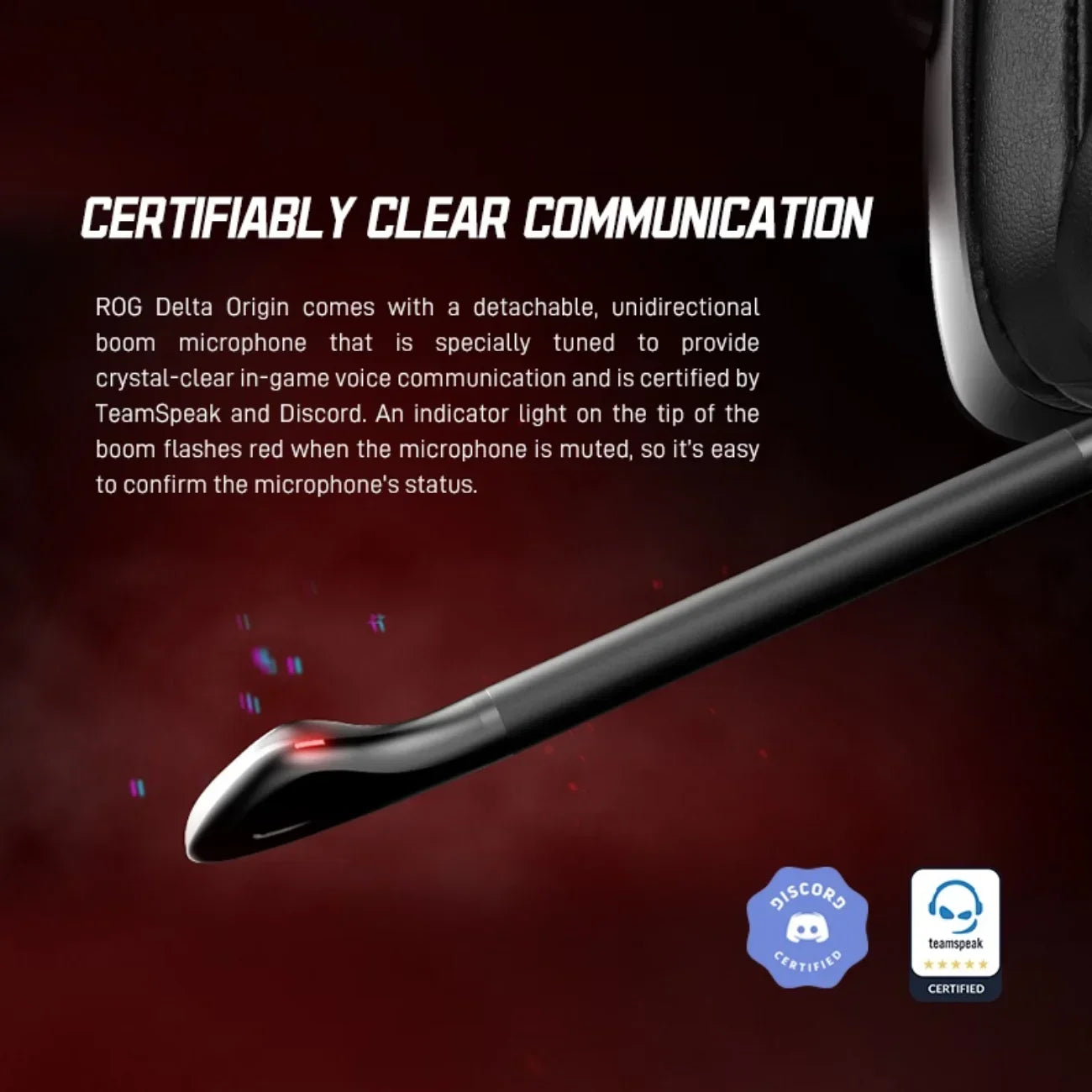 ASUS ROG Delta RGB Elite: 7.1 Gaming Headset with Noise Reduction & Removable Light
