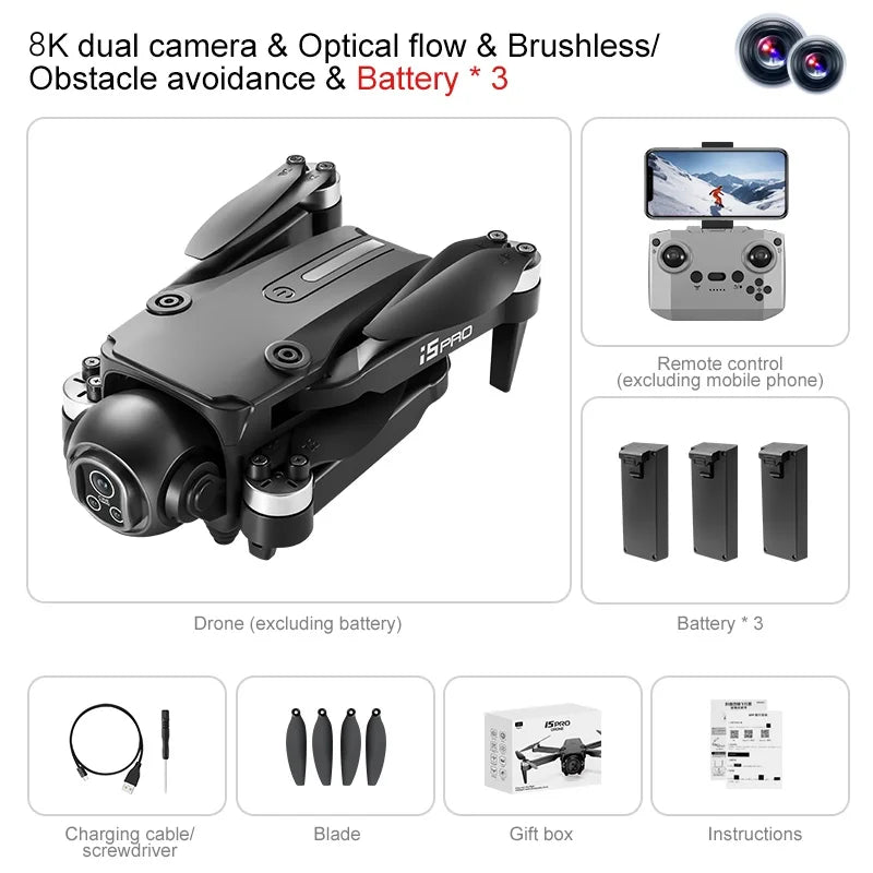Xiaomi I5 Pro 8K Drone with Screen