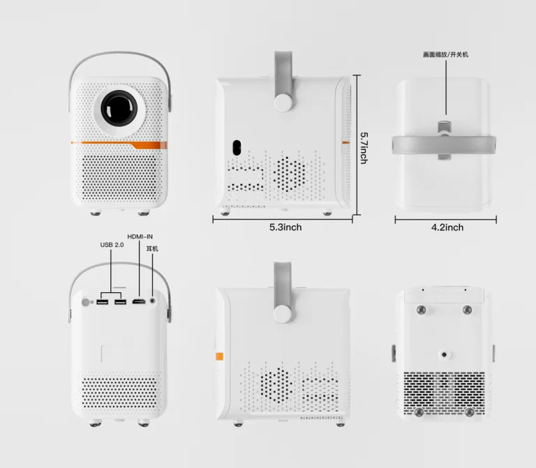 Portable Android Projector with 800 ANSI & 1080P Support