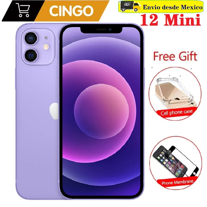 iPhone 12 mini 64GB/128GB/256GB IOS A14 5.4'' Dual 12MP iphone 12mini Cellphone