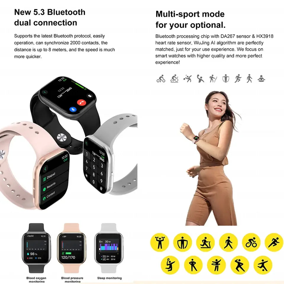 Apple GPS Smartwatch with HD AMOLED & Music