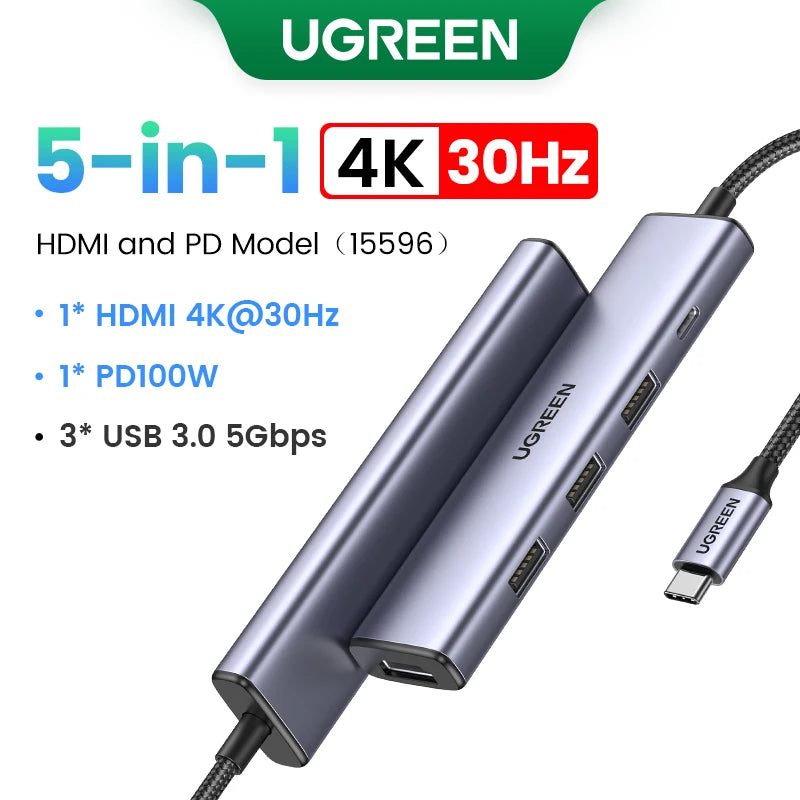 USB C HUB Type C to Multi USB 3.0 HUB HDMI Adapter Dock for MacBook Pro and Huawei Mate