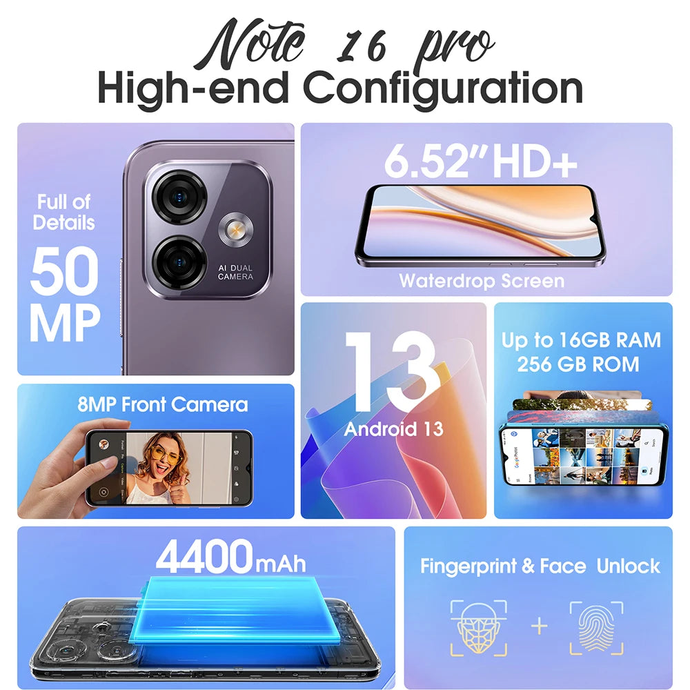 Ulefone Note 16 Pro Smartphone