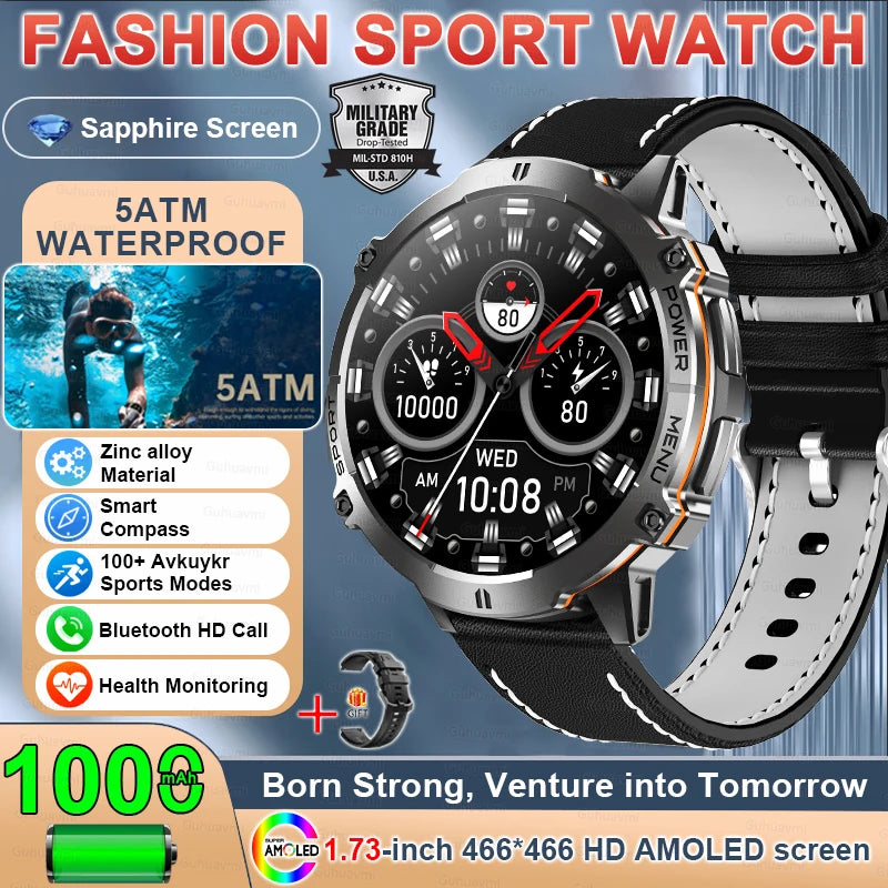 Rugged Xiaomi Smartwatch with GPS & Compass