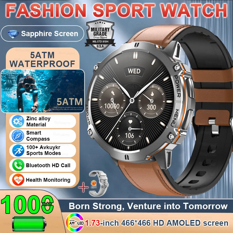 Rugged Xiaomi Smartwatch with GPS & Compass