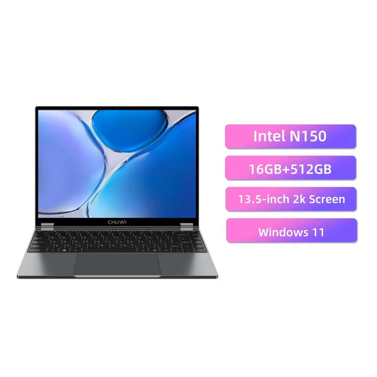 CHUWI FreeBook 2-in-1 Laptop Tablet,512GB SSD 12GB LPDDR5,Intel N100/i3 1215U 13.5" IPS FHD Display WIFI 6,Windows 11 Laptops