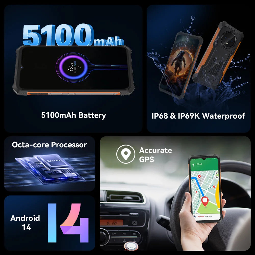 Cubot King Kong ES Rugged Yet Sleek Android with 48MP Camera