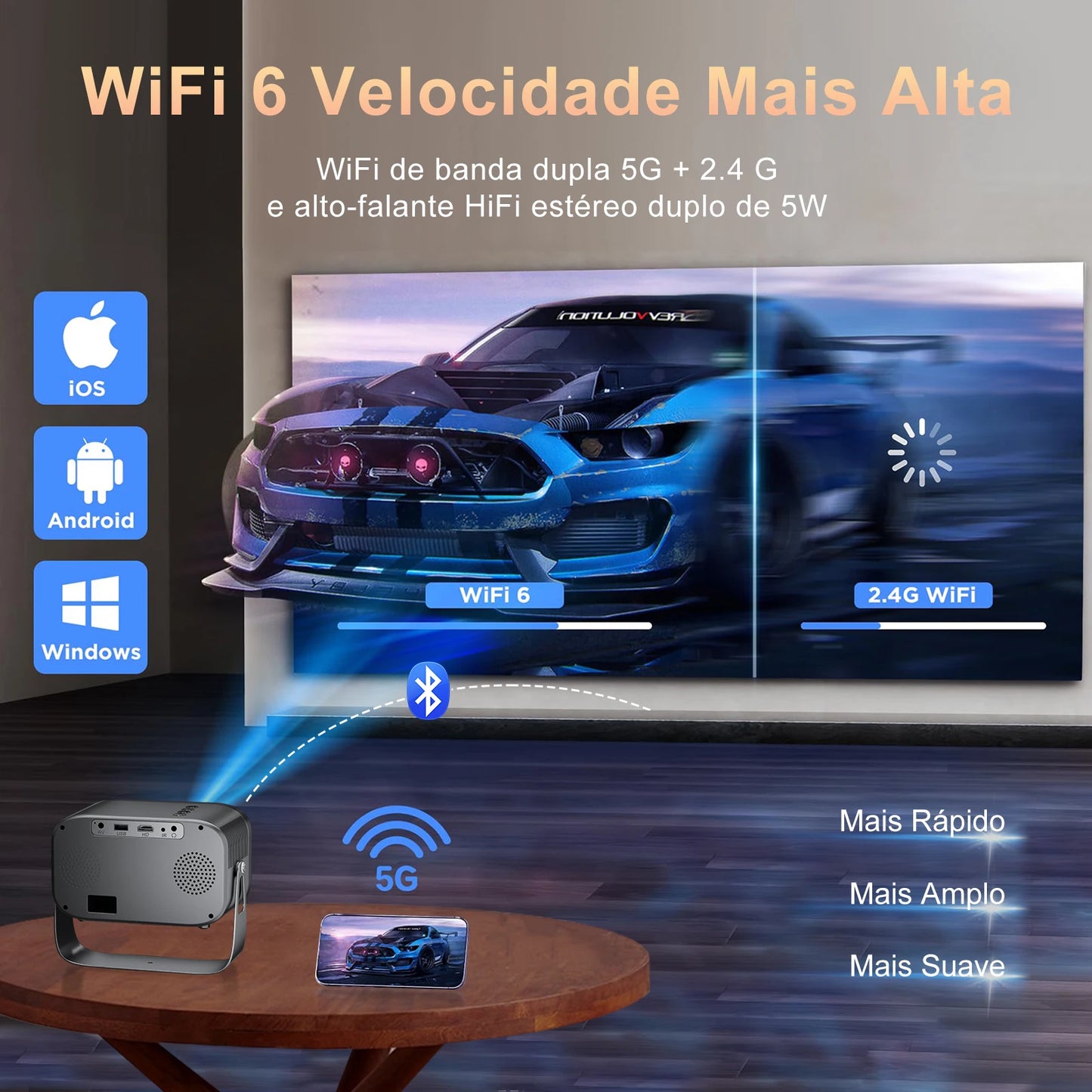 P10 Portable Android Projector
