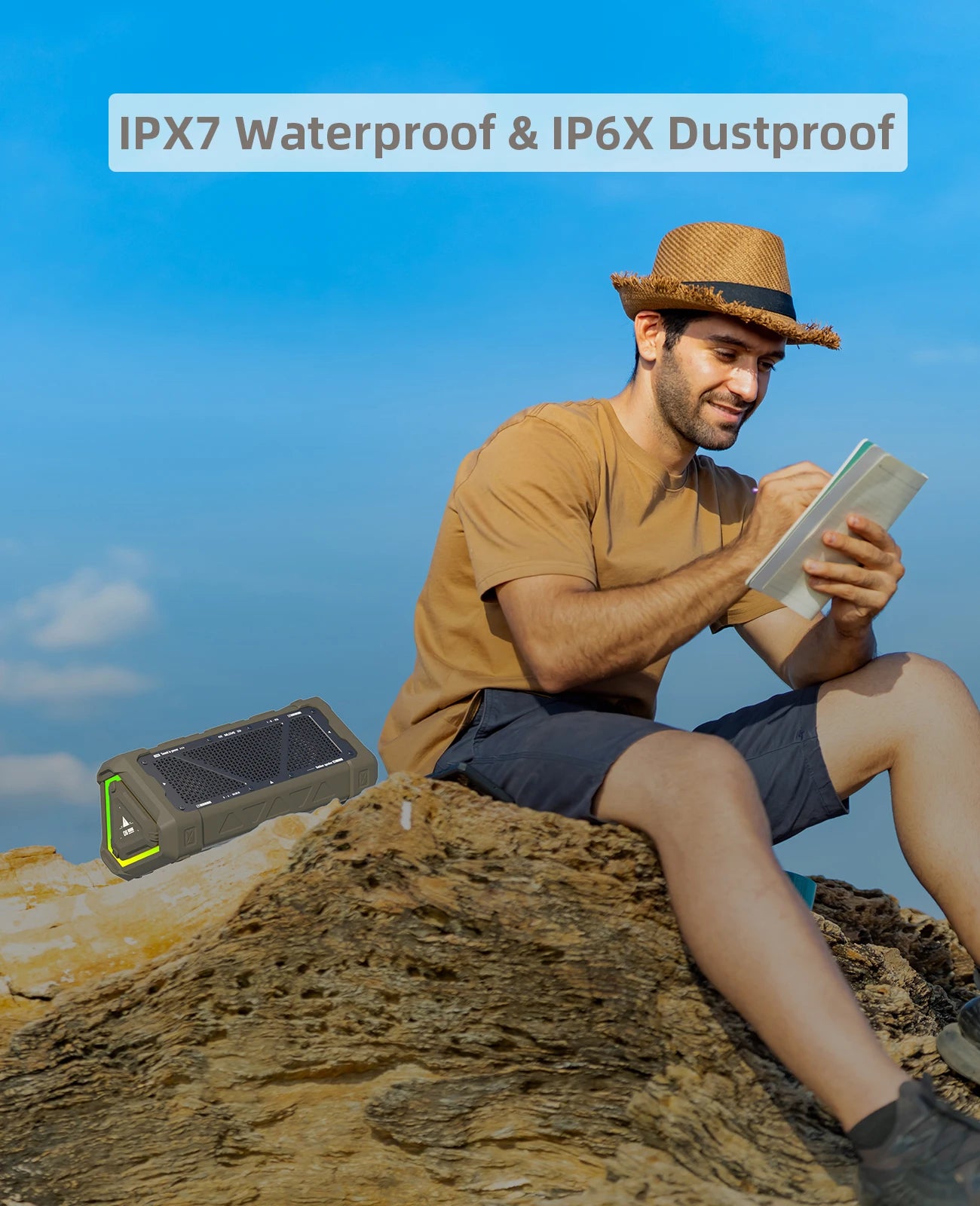 40W Outdoor Bluetooth Speaker with Stereo Sound & RGB Lights