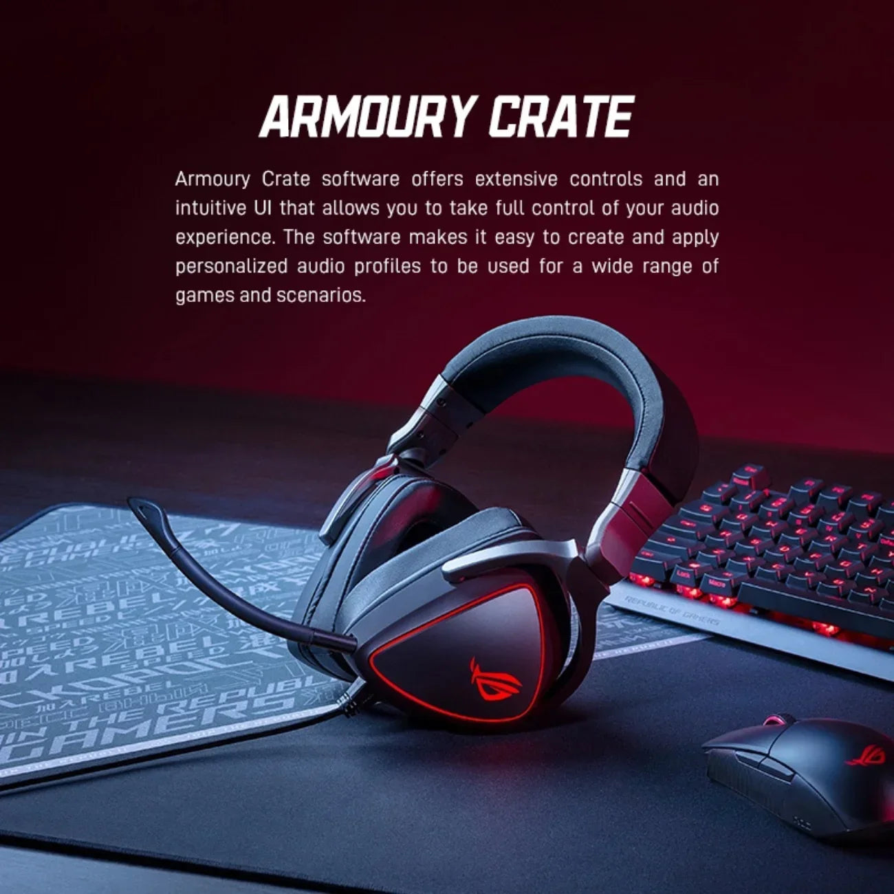 ASUS ROG Delta RGB Elite: 7.1 Gaming Headset with Noise Reduction & Removable Light